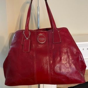 Authentic Coach Patent Leather Tote!